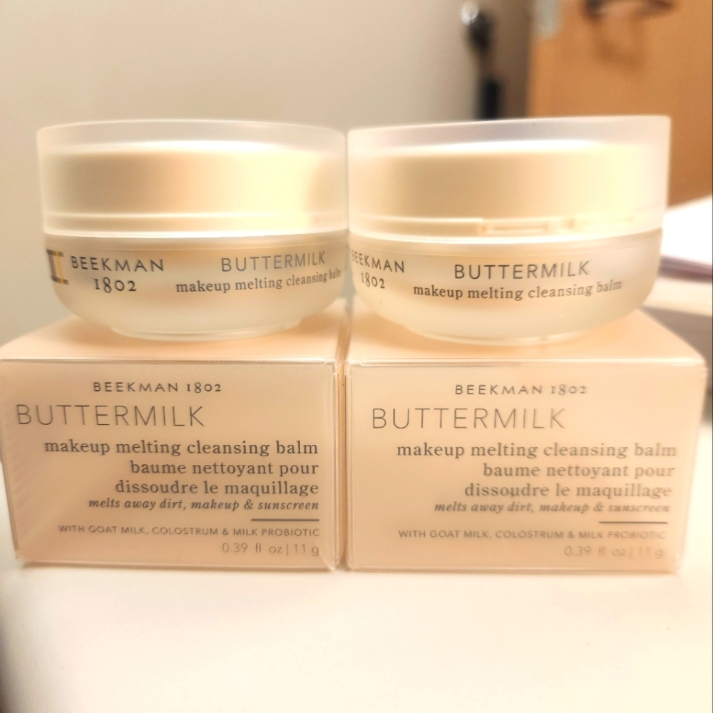 Beekman 1802 Buttermilk melting cleansing balm 0.39 fl oz set of 2